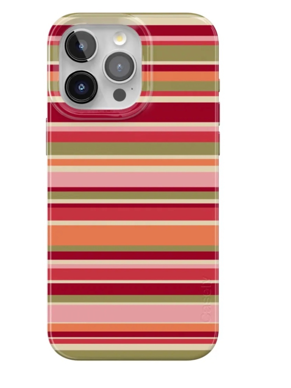 iPhone 15 PRO Citrus Stripes Poolside Print Case